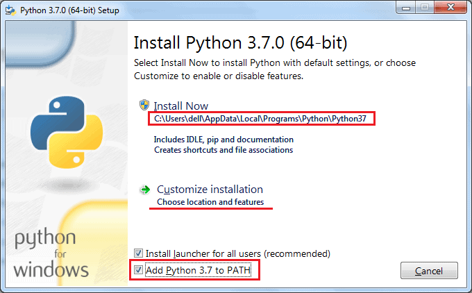 Python installation