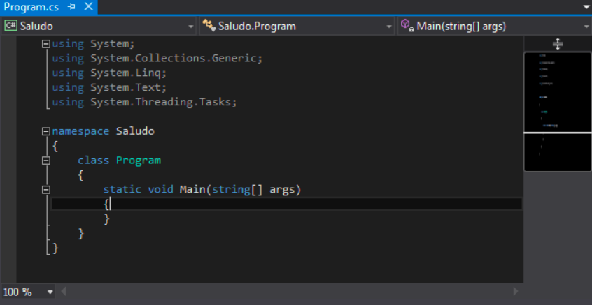 Visual Studio new project