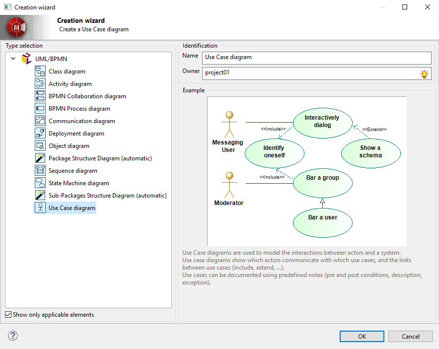 Modelio UML diagrams