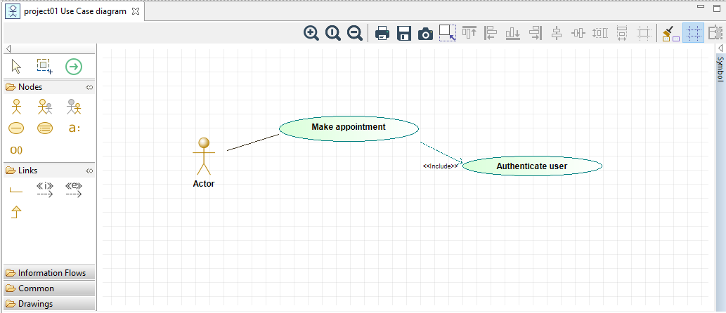 Modelio use case diagrams