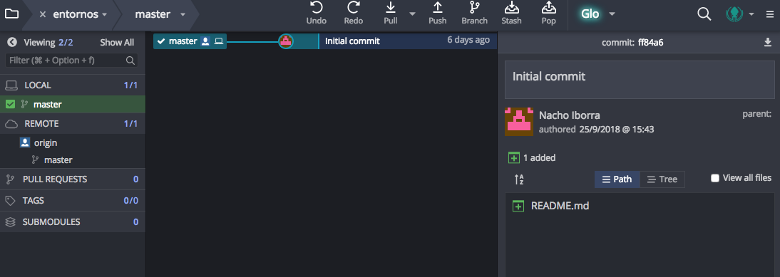 GitKraken open project