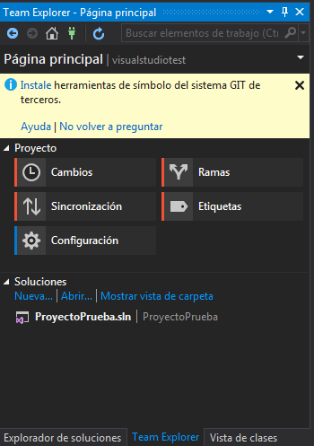 Visual Studio integration with Git