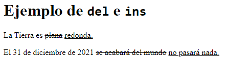 Ejemplo de uso de los elementos del e ins