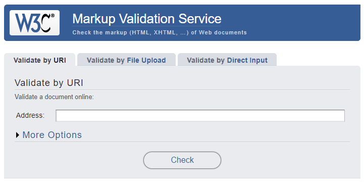 Servicio de validación de lenguajes de marcado del W3C