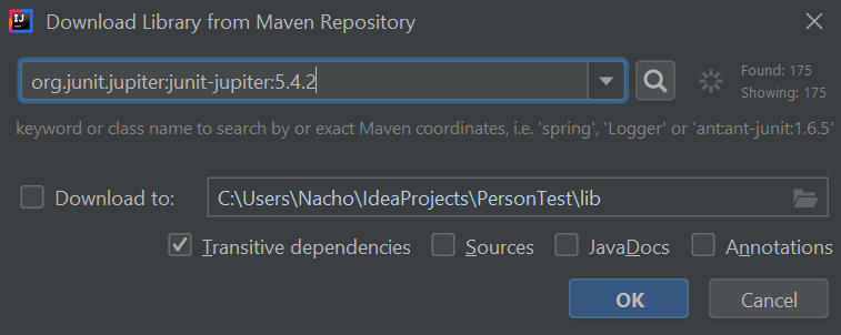 Fix JUnit 5 library problem in IntelliJ